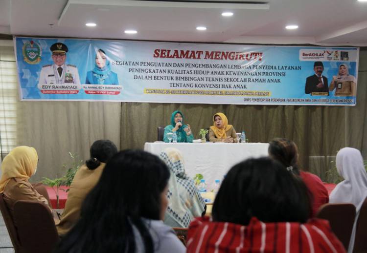 Buka Bimtek Sekolah Ramah Anak, Ketua TP-PKK Sumut Minta Peserta Implementasikan di Masyarakat