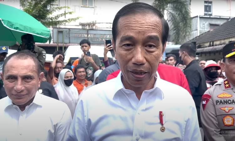 Tinjau Pasar Tradisional Bakti dan Halat Bersama Joko Widodo, Edy Rahmayadi akan Terus Dorong Ekonomi Kerakyatan