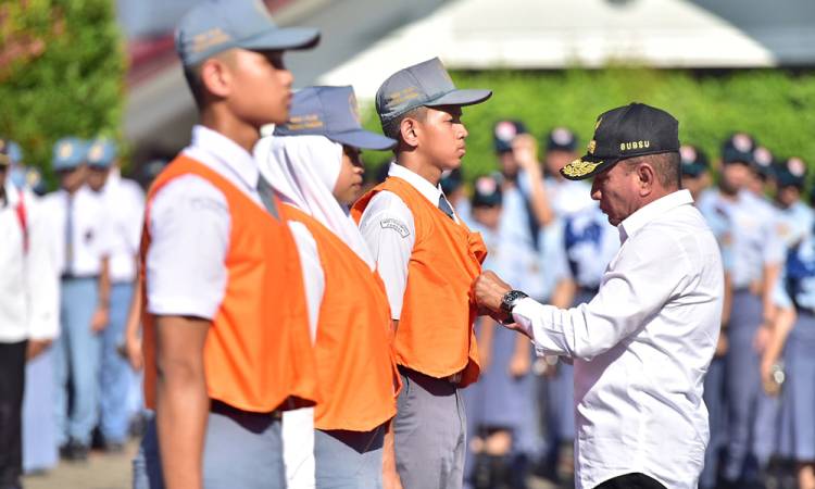 Gubernur Edy Rahmayadi Kukuhkan Satuan Pendidikan Aman Bencana Wilayah Sibolga-Tapteng