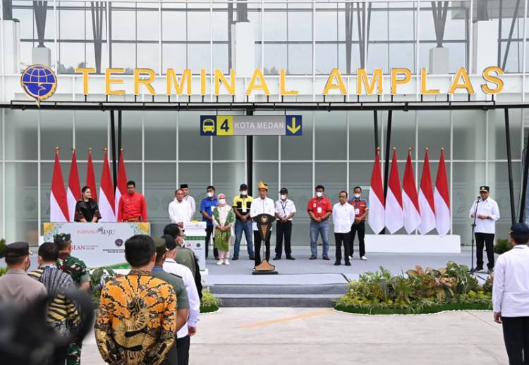 Peresmian Terminal Amplas dan Tanjung Pinggir, Edy Rahmayadi Dukung Penuh Keinginan Joko Widodo Ubah Citra Terminal Banyak Preman