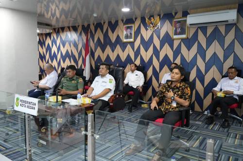 Pemko Medan Mengikuti Rakor Pembahasan Langkah Konkret Pengendalian Inflasi Daerah Tahun 2023