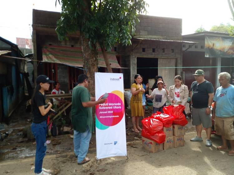 Peduli Korban Banjir dan Longsor Manado, IOH Salurkan Bantuan Sembako dan Layanan Komunikasi Gratis