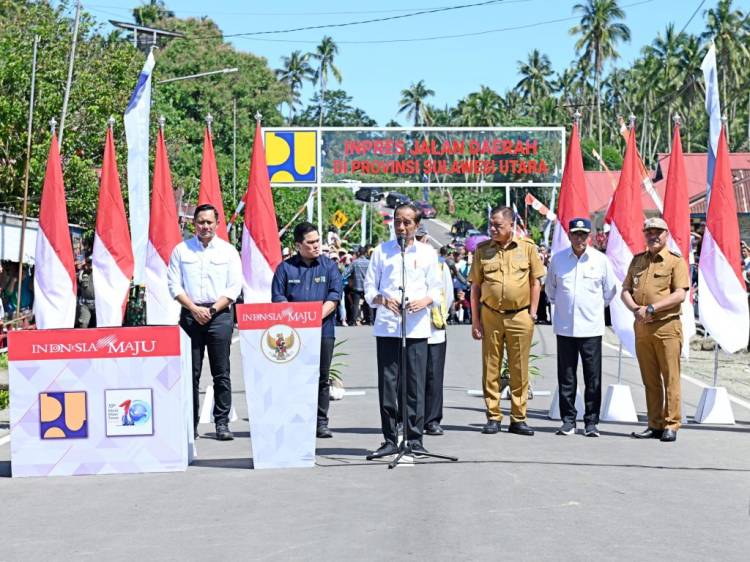 Presiden Jokowi Resmikan Instruksi Jalan Daerah di Sulawesi Utara dengan Anggaran Rp183 Miliar