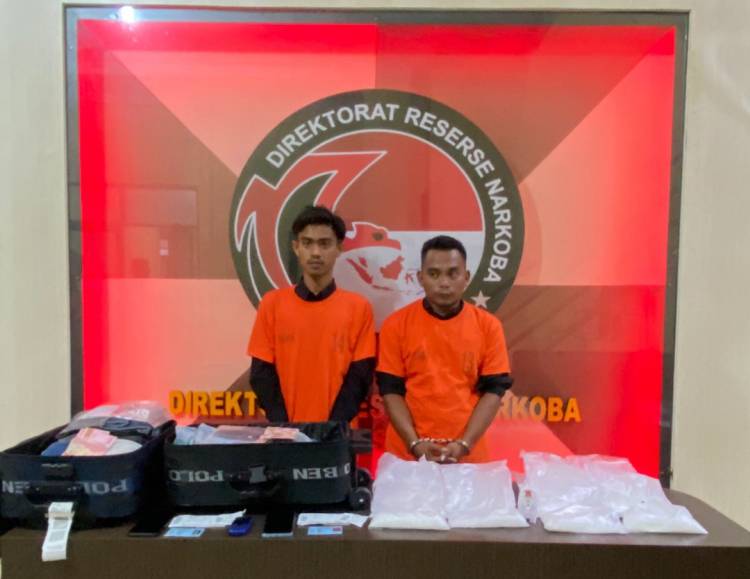 Polda Sumut Tangkap Dua Kurir Narkoba, 3,8 Kilogram Sabu Disita