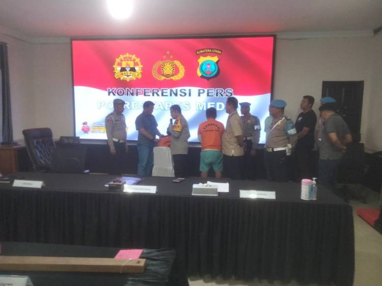 Pelaku Pembunuhan Pengusaha Burung Kontes Tumbang Ditembak Polrestabes Medan