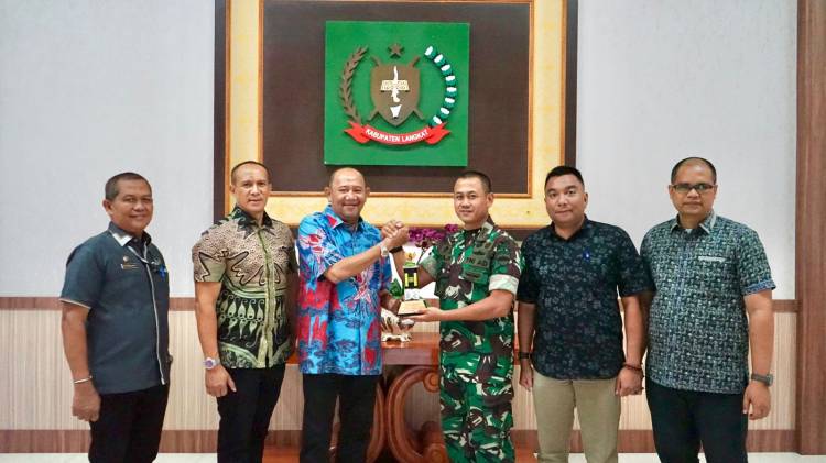 DanYonif100/PS Pindah Tugas, Plt Bupati Langkat Berpesan Tetap Jaga Silaturahmi