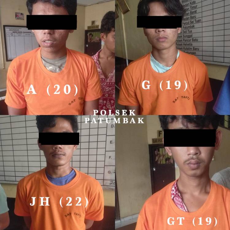 Dalam Waktu Dua Jam, Empat dari 10 Pelaku Pemerkosa Mahasiswi Diciduk Tim Opsnal Polsek Patumbak