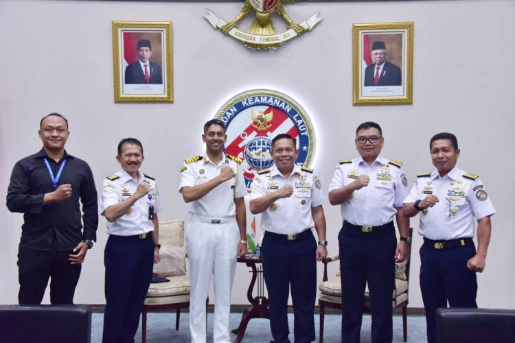  Perkuat Kerja Sama Maritim, Kepala Bakamla RI Terima Kunjungan Athan India