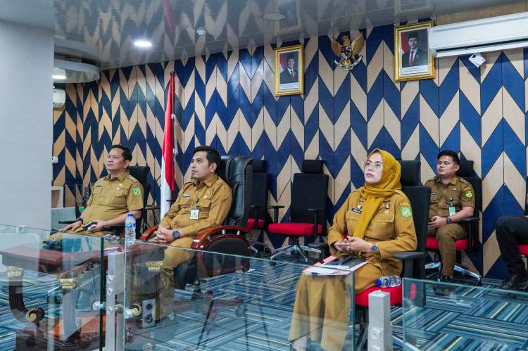Melalui Virtual, Pemko Medan Ikuti Rapat Persiapan Pelantikan Kepala Daerah Terpilih
