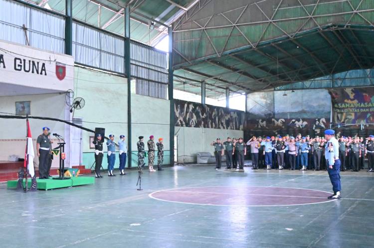 Danpom Koopsud II Hadiri Upacara Pembukaan Operasi Gaktib dan Yustisi TA 2025