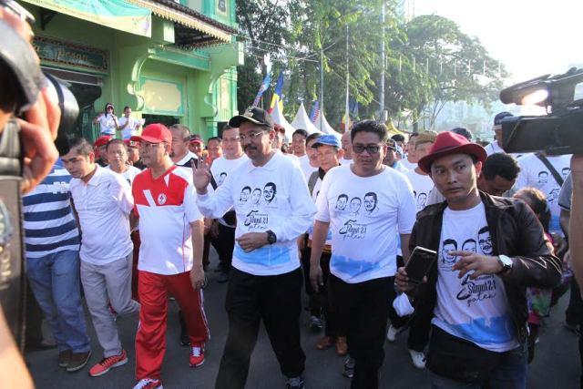 Isi Liburan, Gubsu Jalan Pagi Bersama Warga Medan