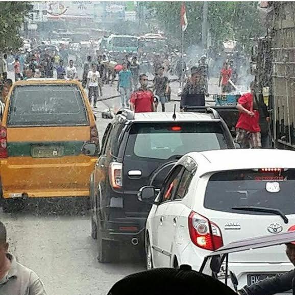 Penggusuran yang Dilakukan Personel TNI Ricuh, Jalan Medan-Binjai Sempat Macet Total