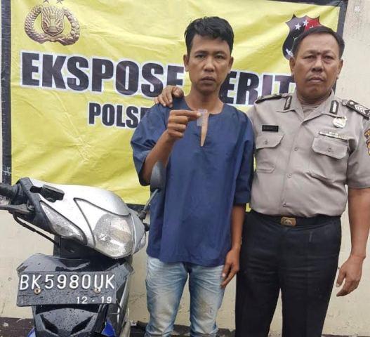 Lakukan Penjambretan di Medan Johor, Dedek Ditangkap Polsek Delitua