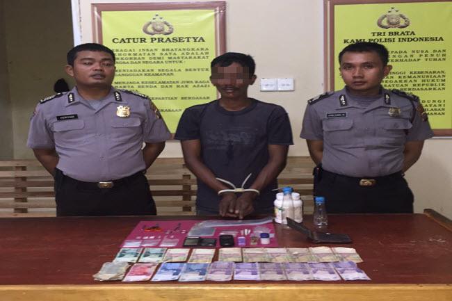 Bandar Narkoba di Rokan Hilir Riau Ditangkap Setelah Kalah Duel dengan Polisi
