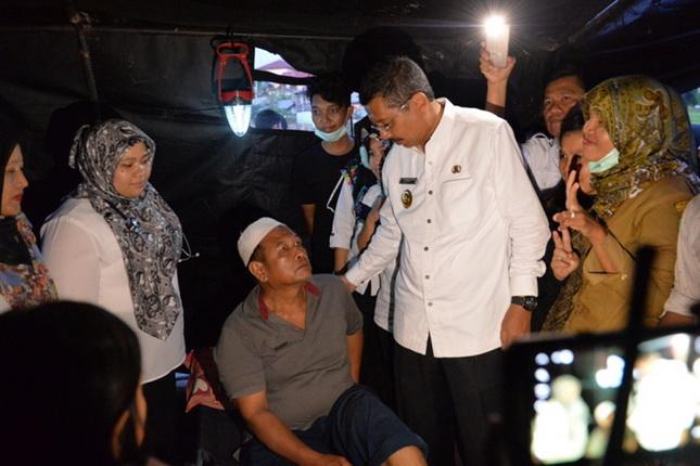 Gubernur Sumut Tinjau Lokasi Banjir Bandang Padangsidimpuan dan Tapanuli Selatan
