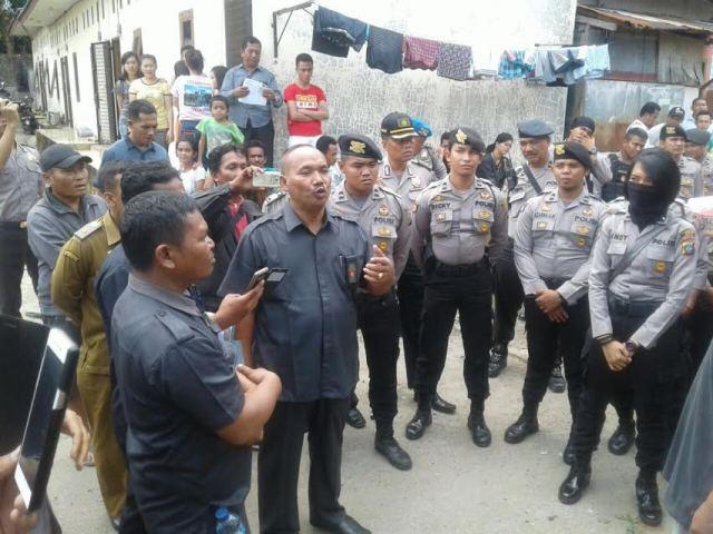 Polrestabes Medan Bersama Polsek Delitua Amankan Eksekusi Pengosongan Rumah oleh PN Medan