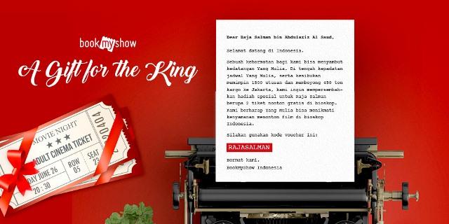 Kado Tiket Nonton Gratis untuk Raja Salman