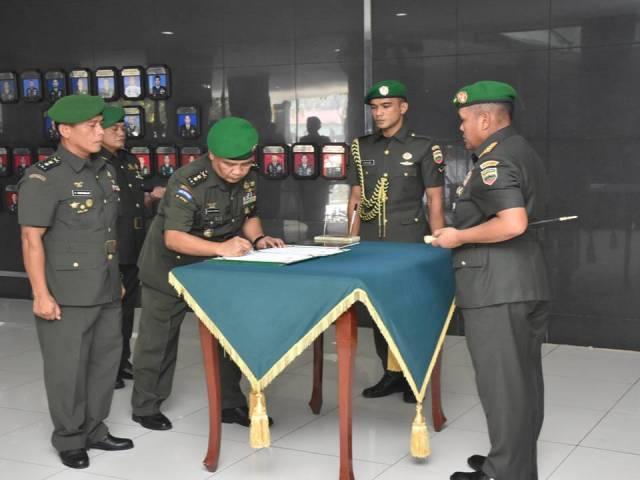 Sertijab Dandenmadam, Pangdam Sampaikan Pembinaan Pangkalan dan Pengendalian Informasi Aktual