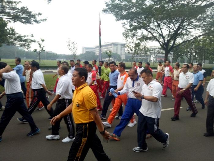 Bakamla RI Olahraga Bersama, Wujudkan Solidaritas TNI - Polri
