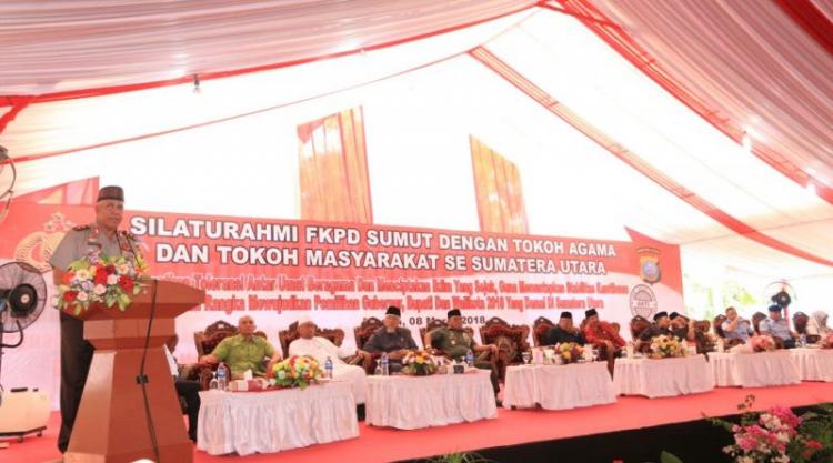 FKPD Sumut, Tokoh Agama dan Tokoh Masyarakat Jaga Stabilitas Kamtibmas Pilkada Sumut 2018