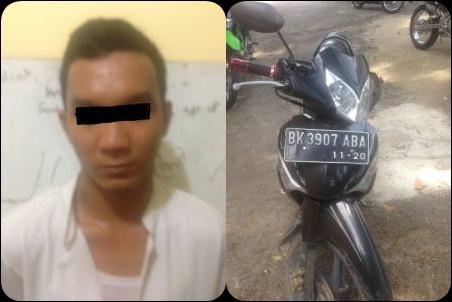 Curi Sepeda Motor di Medan, Warga Jambi Diciduk di Bangun Purba