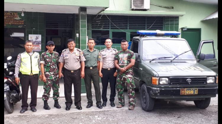 Polsek Medan Baru Kunjungi Koramil 01/Medan Barat