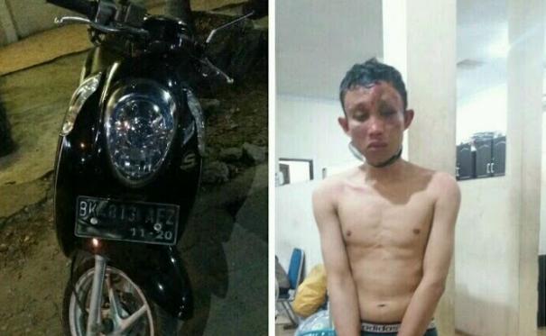 Curi Motor di Kawasan Tanjung Mulia, Rianto Diringkus Sat Reskrim Polres Pelabuhan Belawan