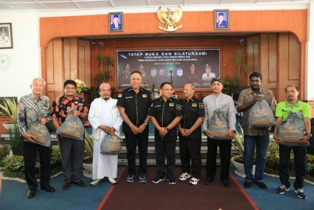 Bahas Berita Hoax dan Sara, Kapoldasu Silaturahmi dengan Muspida Plus, Toga, Toda dan Toma se-Kota Binjai