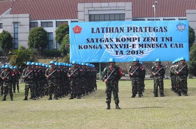 Latihan Pratugas Satgas KIZI Konga XXVII-E/MINUSCA CAR Dibuka
