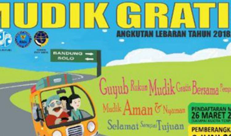 Yang Ingin Mudik Gratis, Pendaftaran Dibuka Sampai 19 Mei 2018