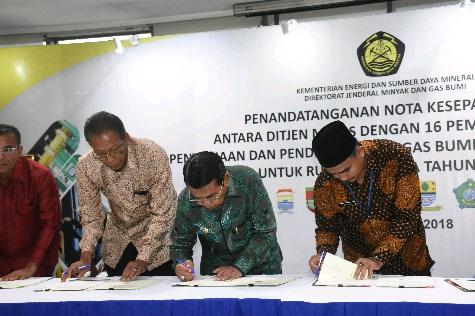 Plt Bupati Deli Serdang Teken Nota Kesepahaman dengan Ditjen Minyak dan Gas