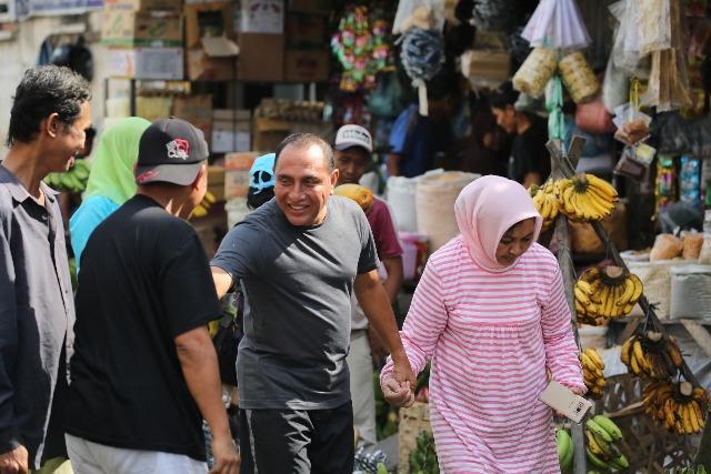 Pedagang Pasar Pringgan : Pak Edy Rahmayadi Memang Sering Kesini, Bukan Karena Musim Kampanye