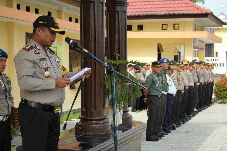 Polres Simalungun Gelar Apel Ops Keselamatan Toba 2018