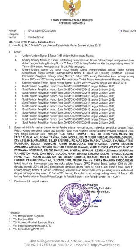 38 Anggota DPRD Sumut 2009-2014 Ditetapkan Jadi Tersangka Oleh KPK, Ketua DPRD Sumut Enggan Berkomentar