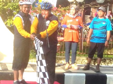 Walikota Sibolga dan Bupati Tapteng Lepas Peserta Fun Bike 2018
