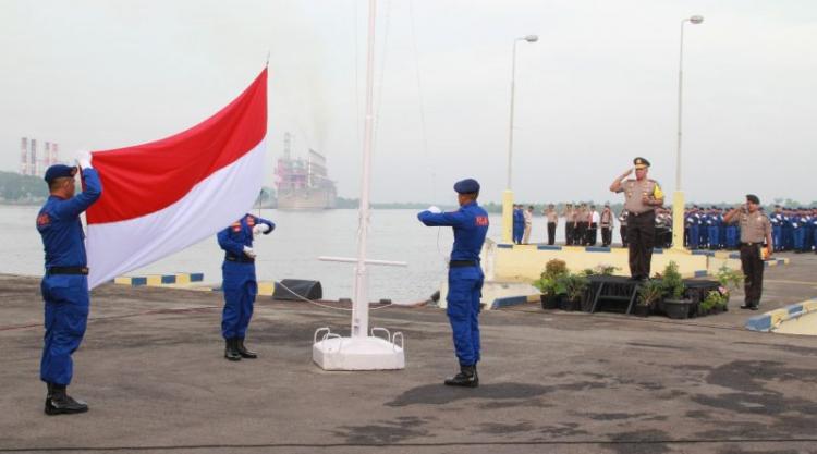 Upacara Bulanan di Markas Polair Poldasu Dipimpin Kapolda Sumut