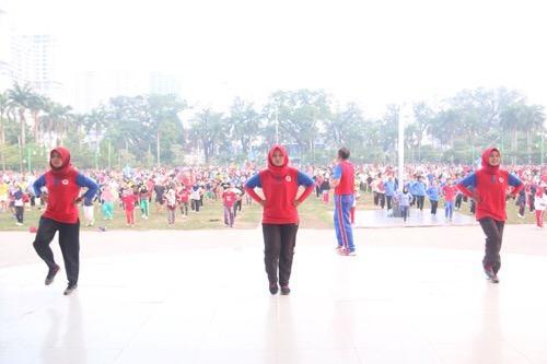 Ribuan Warga Kota Medan Ramaikan Car Free Day dan Senam Jantung Sehat