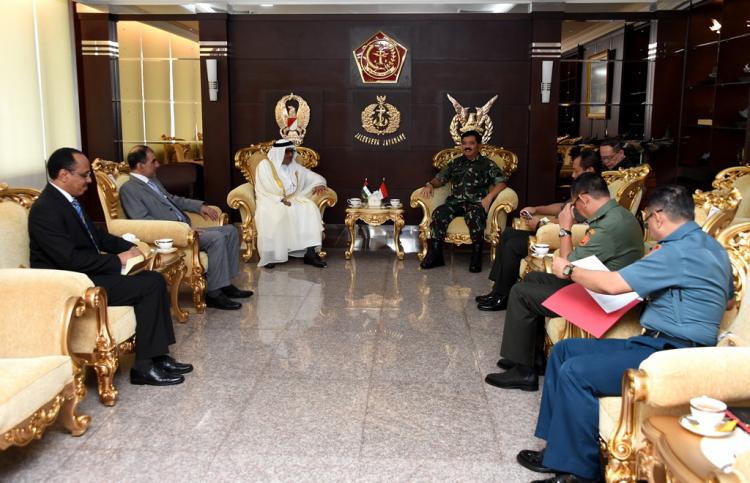 Panglima TNI Menerima Kunjungan  Kehormatan Dubes Uni Emirat Arab