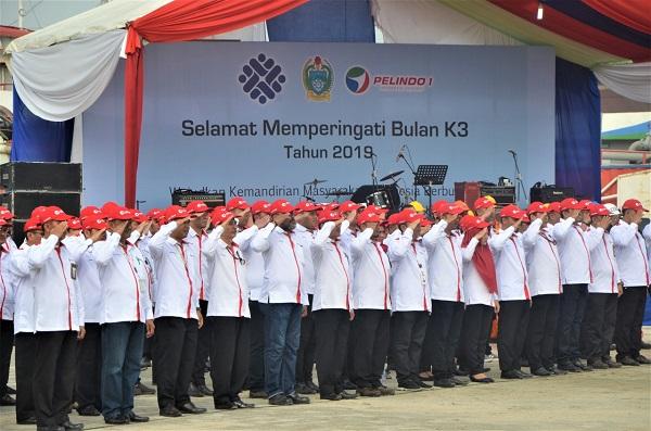 Pelindo 1 dan Pemprov Sumut Peringati Bulan K3