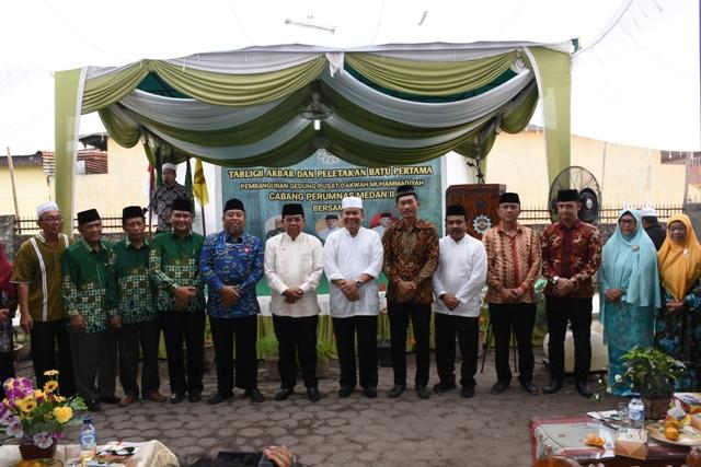 Wabup Deli Serdang Hadiri Peletakan Batu Pertama Pembangunan Gedung Pusat Dakwah Muhammadiyah