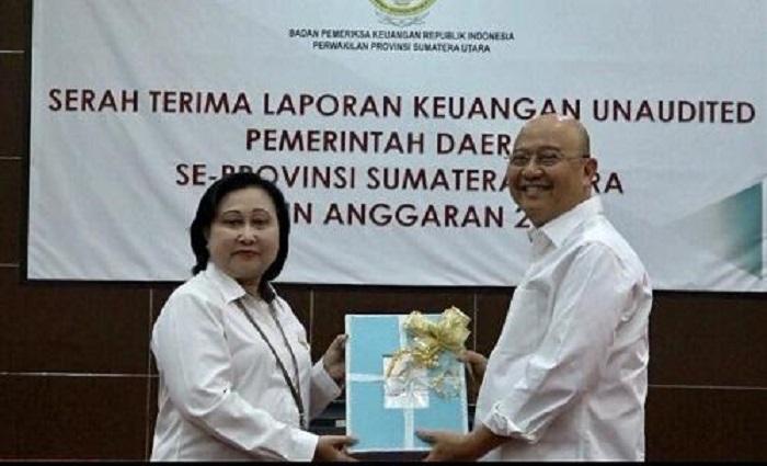 Walikota Medan Serahkan Laporan Keuangan ke BPK Perwakilan Sumut