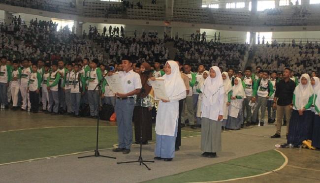 Ribuan Siswa Madrasah Deklarasi Anti Hoax dan Ujaran Kebencian di Medan