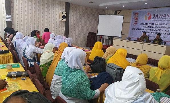 Wujudkan Pemilu Berintegritas, Bawaslu Tapsel Gelar Sosialisasi Pengawasan Pemilu 2019