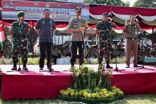Wali Kota Medan Hadiri Apel Gelar Pasukan Kesiapan Pengamanan Pemilu 