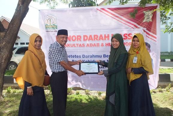 Peduli dengan Sesama, FAH UIN Ar-Raniry Kumpulkan 38 Kantong Darah