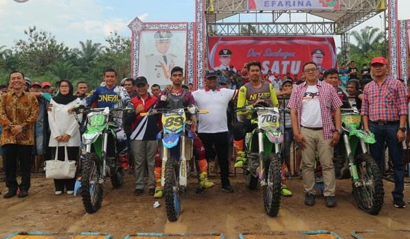 Kapolres Simalungun Bersama Forkopimda Hadiri Motor Cross Dan Grass Track, Bersinergi Ciptakan Pemilu Damai 2019