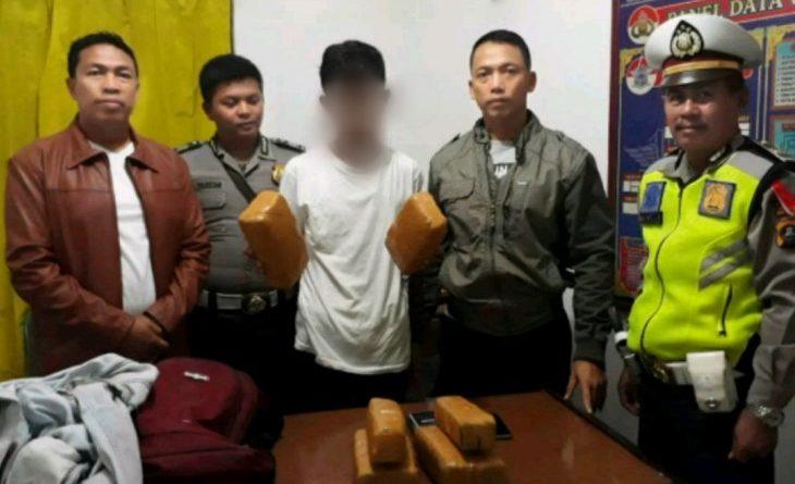 Bawa 5 Kg Ganja, Remaja 17 Tahun Ini Ditangkap di Jalan Lintas Medan-Aceh