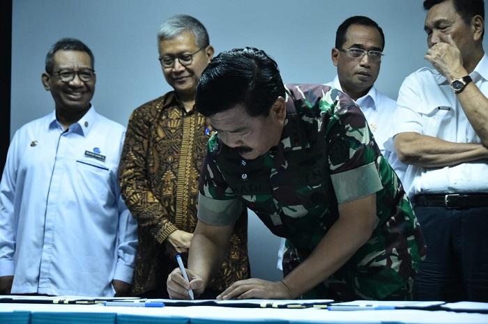 TNI dan Kemenko Kemaritiman Tanda Tangani Nota Kesepahaman Bersama