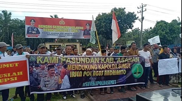 Ribuan Masyarakat Datangi Mapolres Asahan, Ini Tujuannya
