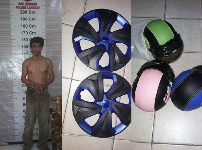 Sebulan DPO, Pencuri Toko Metro Ban Stabat Akhirnya Diringkus Polres Langkat